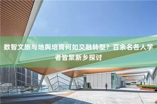 数智文旅与地舆培育何如交融转型？百余名各人学者皆聚新乡探讨